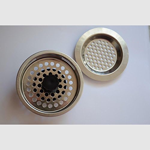 Stainless Steel Kitchen Sink Strainer, 2 pc