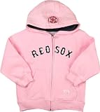 Boston Red Sox -Girls 4-6X- Pink Zip Front Hooded Sweatshirt