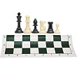 Best Value Tournament Chess Set with Solid Plastic Pieces and<br />
Green Roll-Up Vinyl Chess Board