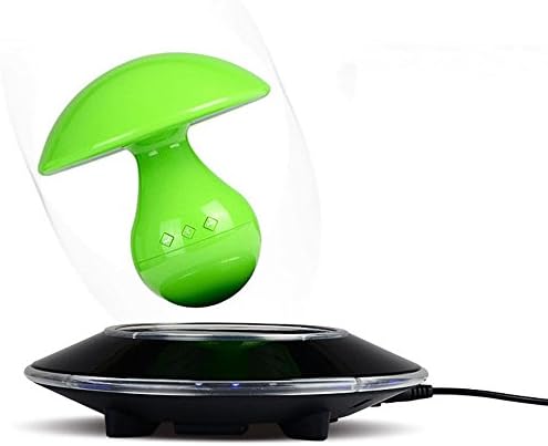 MakCreateFloating Speaker Portable Levitating Floating Bluetooth Subwoofer4.0 Speaker Levitation Maglev Speaker Multicolor LED 360 Degree Rotating Stereo Speaker(Green)