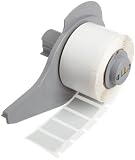 Brady M71-17-428 1 Width x 0.5 Height Silver Color B-428 Metalized Polyester Labels With Matte Finish For BMP71 Label Printer (500 Per Roll)