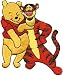 Disney Winnie The Pooh - 3.5 Tigger & Bear Buds Patch