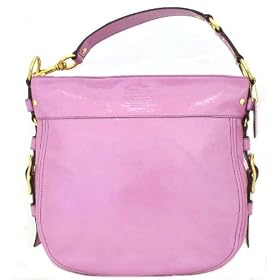 Coach Zoe Large Pink Patent Leather Shoulder Bag - 12776