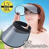 ファッション小物通販専門店ランキング18位 『NEW UVサンバイザー』UVカット率99%!上下にスライドするクリアな視界の大きいつばで紫外線をしっかりカット