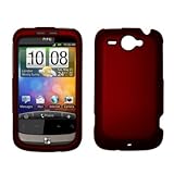 HTC Wildfire Rubberized Shield Hard Case - Red