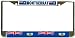 Montserrat Flag Chrome Metal License Plate Frame Holder