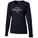 Denver Bronco T Shirts : Reebok Denver Bronco Ladies Navy Blue Victoria Long Sleeve T Shirts