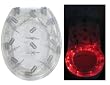 Toilettendeckel mit 10 LED - WC Brille Stacheldraht in Rot