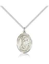 St. Adrian of Nicomedia Medal, Sterling Silver, Medium, Dime Size