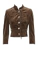 Velvet Military Jacket by Karen Millen :  jacket velvet military jacket by karen millen velvet brown