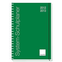 TimeTex System-Schulplaner A5-Plus Gr�n - Schuljahr 2012 / 2013 - Ringbindung - Wochentage quer - Lehrerkalender - Terminplaner - Lehrerplaner - Unterrichtsplaner - Schulplaner - Lehrertimer - 10740