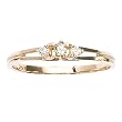 3 Diamond Fashion Ring 0.12 ct. in 14K Yellow Gold