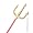 Tritons Dreizack mit rotem Stiel