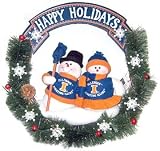 Illinois Fighting Illini 20 Team Snowman Wreath