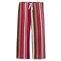 Girls' Grandma Pants Stripe Pants - Pink/Brown