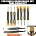 (10 Items Combo) Tool Repair Kit Precision Screw Driver Set Torx + Flat Head + Safe Plying Prying Pry Tool for Nokia, Motorola, Blackberry, And More