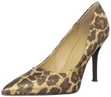 Nine West Women's Flax Pump,Natural Combo Fabric,6 M US