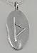 Sterling Silver "Good Luck" Rune Symbol