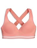 CC Girl - Girls Racerback Padded Sports Bra, Coral Pink