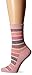 Sockwell Women's Ringer Soft Socks, Medium/Large, Sherbet