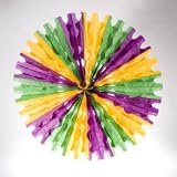 Mardi Gras Art Tissue Fan
