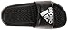 adidas Performance Voloomix XJ Slide Sandal,Black/Silver/Black,4 M US Big Kid