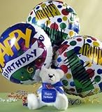 Flowers - Air-Rangement Lotsa Love - Happy Birthday - Plush with 3 Balloons