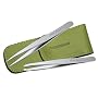 Tweezerman Petite Tweezer Set, Green Leather Case