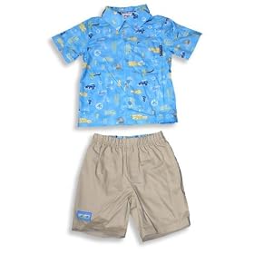 Buy Buster Brown - Boys 2-Piece Short Set, Blue, Khaki by Buster Brown