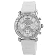 JBW-Just Bling Womens JB-6242-B "Victory" Sport Silver White Designer Silicone Diamond Watch