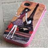 Kate Spade Eiffel Tower Hard Case Cover Shell for Apple Iphone 4