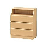 木製シンプルチェスト/タンス ナチュラル 【CHESCA】チェスカ