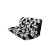 Universal-fit Hawaiian Bench Seat Cover - Charcoal Black Hawaii Hibiscus Floral Print