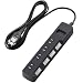 ELECOM �륬���ɥ��å� ���̥����å� �ۥ��ꥷ��å����� 4�ĸ� 2.5m BK T-K04-2425BK