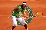 RAFAEL NADAL FRENCH OPEN TENNIS CANVAS ART PAINTING MOUNTED 25X16X3/4
