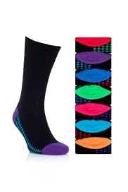 7 Pairs of Freshfeet Cotton Rich Dogtooth Socks with Silver Technology [T10-0128S-S]