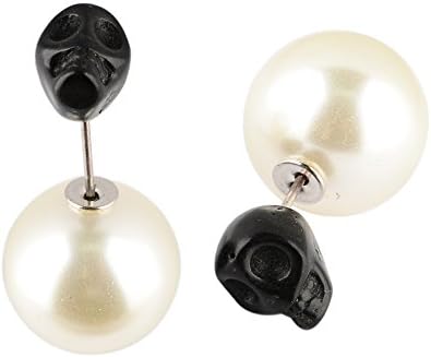 One Pair Hot Sell Colorful Double-faced Pearl Stud Earring