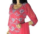 Bollywood Designer Bridal Pink Lengha Lehnga Choli M