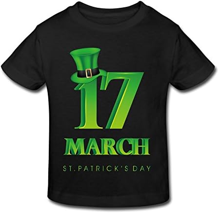 Popular Printing 2016 17 March St. Patricks Day Tee 2 Toddler Black For 2-6 Years Old Kid