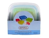 10 Piece Set 5 Plastic Nested Storage Containers with Multi Color Lids Square 10 Piece Set 5 Plastic Nested Storage Containers with Multi Color Lids Square