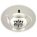 Black & White Collection Deluxe Hand-Painted Teapot