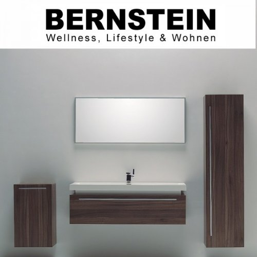 Badmöbel Set N1200 Walnuss Invers
