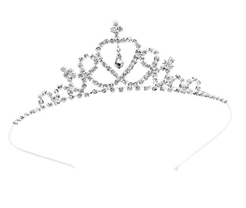 AshopZ Kids Sweet Crystal Tiara Crown for Flower Girls Bridesmaid AshopZ Kids Sweet Crystal Tiara Crown for Flower Girls Bridesmaid