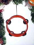 Red Tambourine Tree Ornament