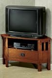 Craftsman Corner Tv/vcr Stand 44w Dark Oak
