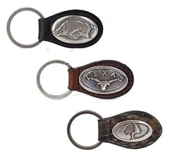 Leather Emblem Key Chain - Collegiate Series