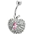 Pink Gem Apple Belly Ring