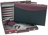 Wood Expressions Backgammon Game - Burgundy/ Black