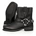 Xelement Women's Advanced Black Hell Rider Harness Motorcycle Boots with Advance Poron Insoles