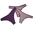 Ladies 3 Pack Thong Underwear Panties By Platinum Intimates
